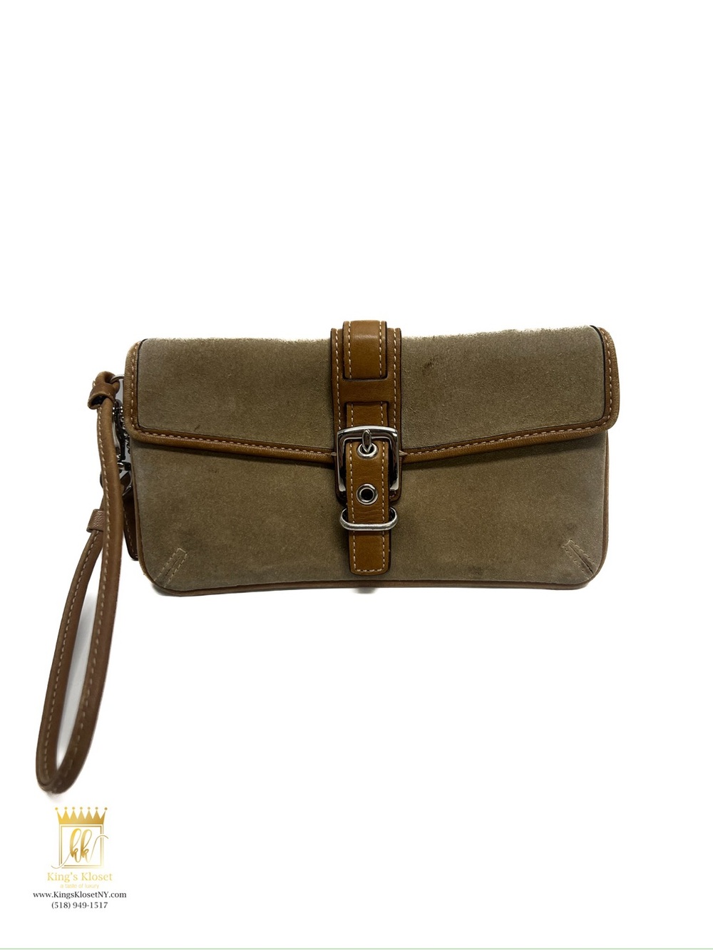 Coach vintage Hampton suede wristlet